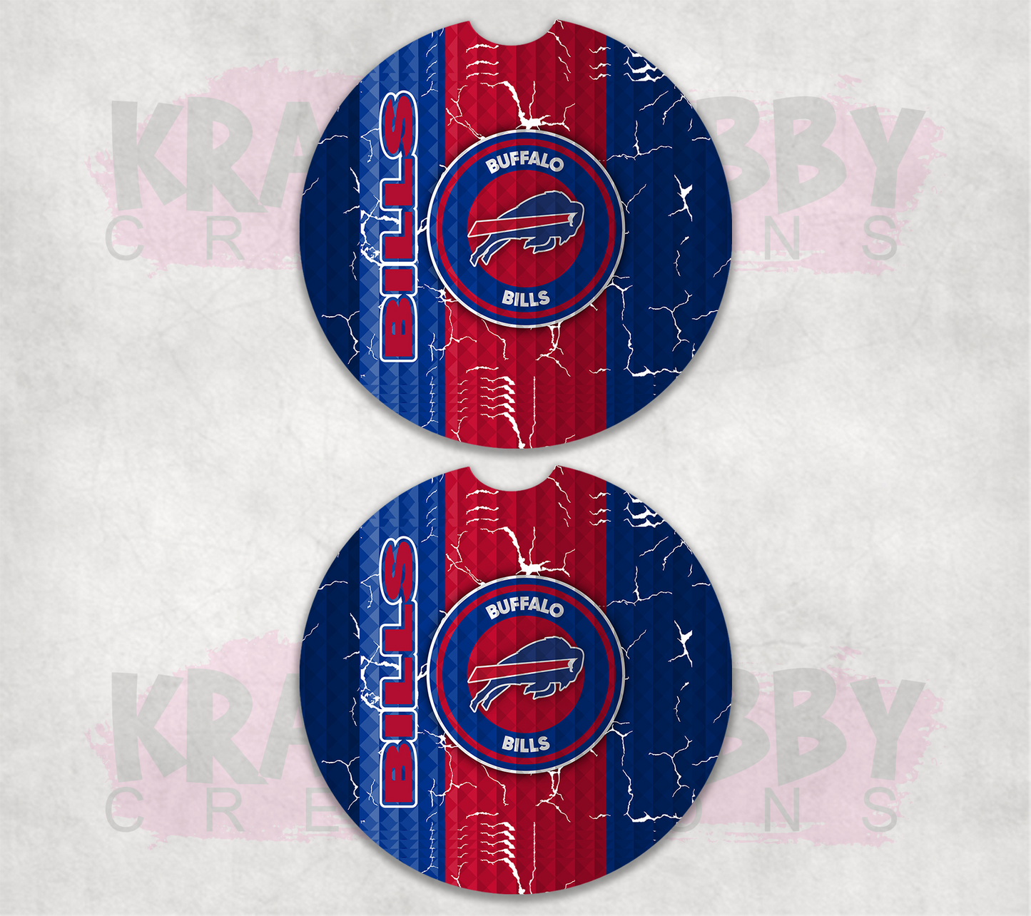 Car Coaster - Neoprene Car Coasters (2) - Sports - Bills