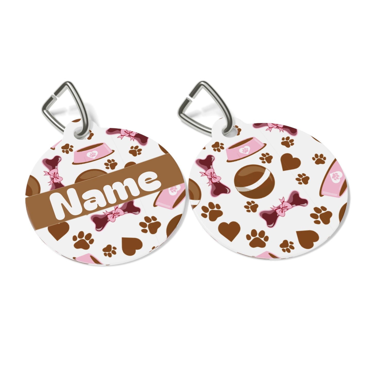 Pet Tag - Personalized Pet ID Tag - Round Tag - Lola