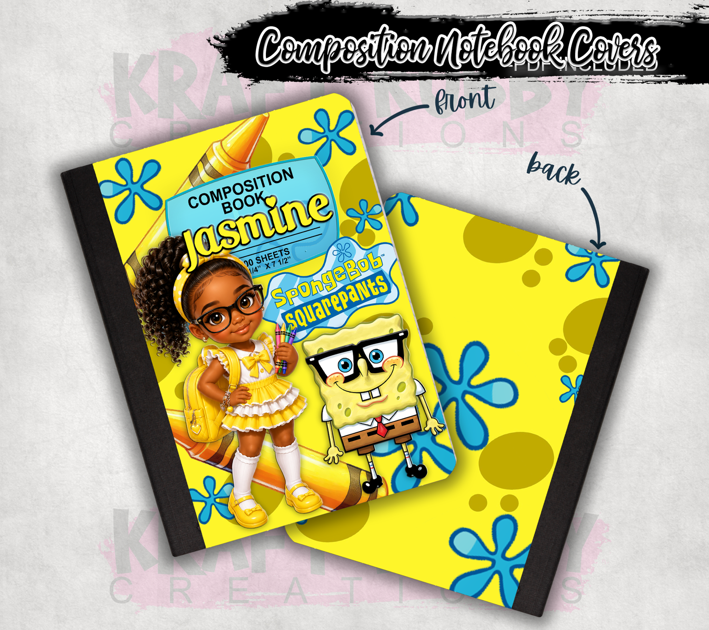 Custom Composition Books - Book and Custom Labels Included
