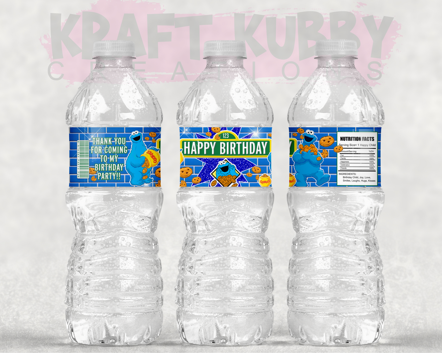Party Treats Packages - 1 Dozen Treats Each - Cookie Monster