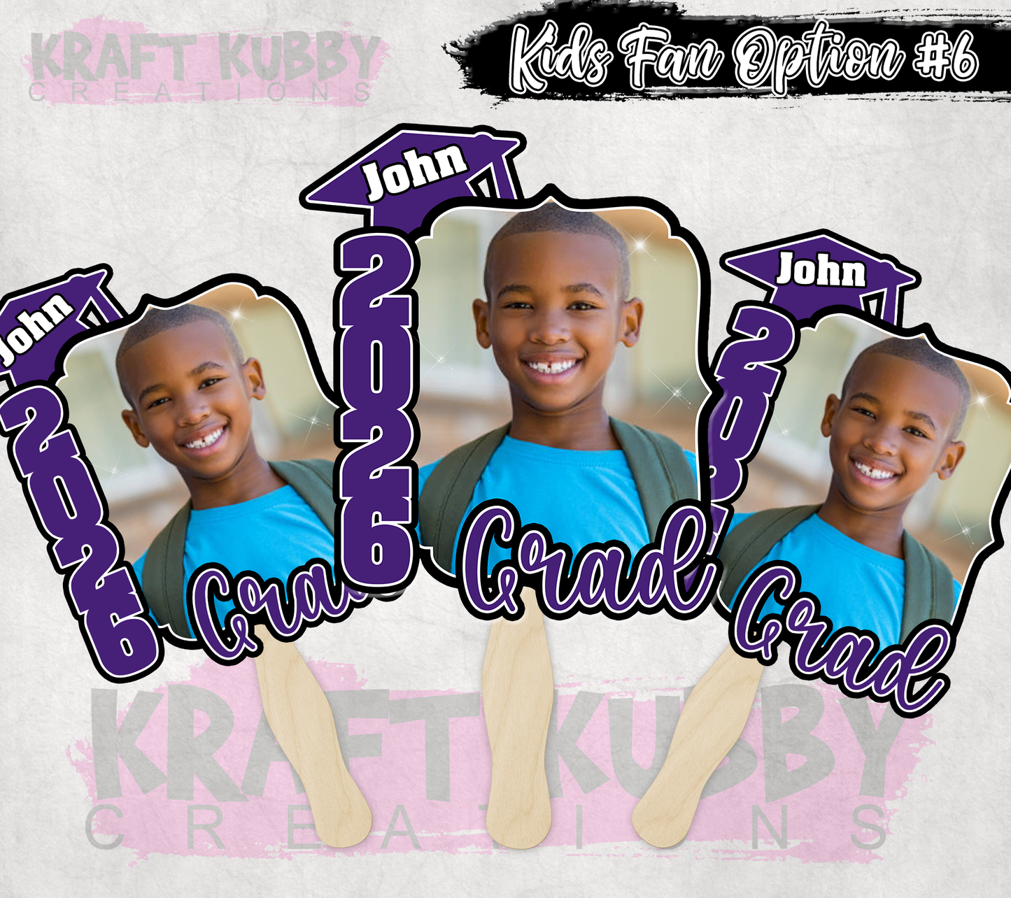 Graduation Fans - Graduation Day Accessories - Kid's Grad Fans