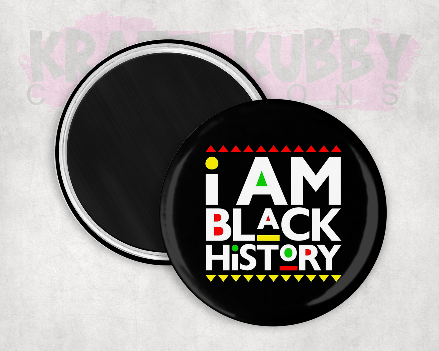 Magnets - Round Magnets - 2.25 inch - I Am Black History
