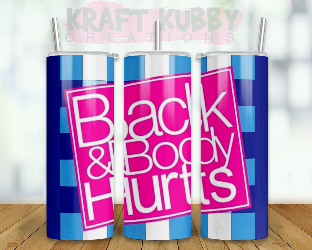 Tumbler - 20 oz - Sublimation - Bath & Body Hurts