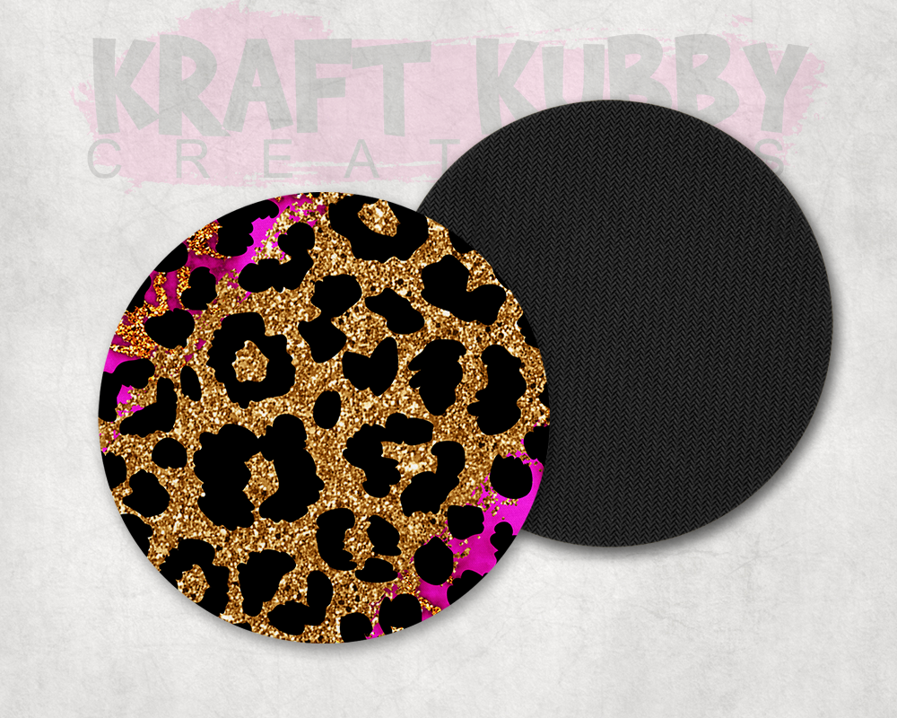 Table Coaster - Neoprene Table Coasters - Cheetah Print #2
