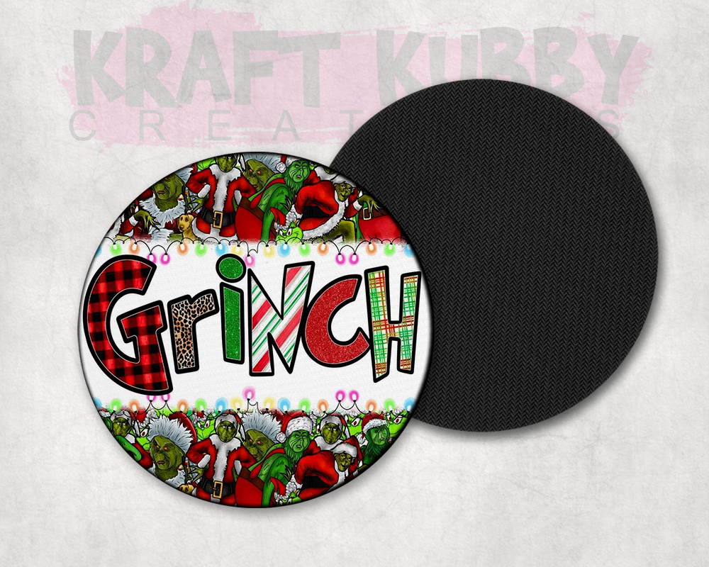 Table Coaster - Neoprene - Christmas - Grinch #2