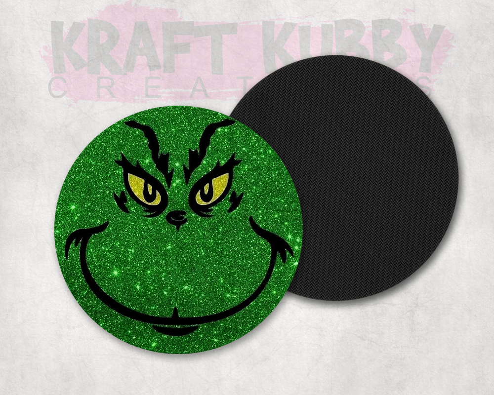 Table Coaster - Neoprene - Christmas - Grinch #1