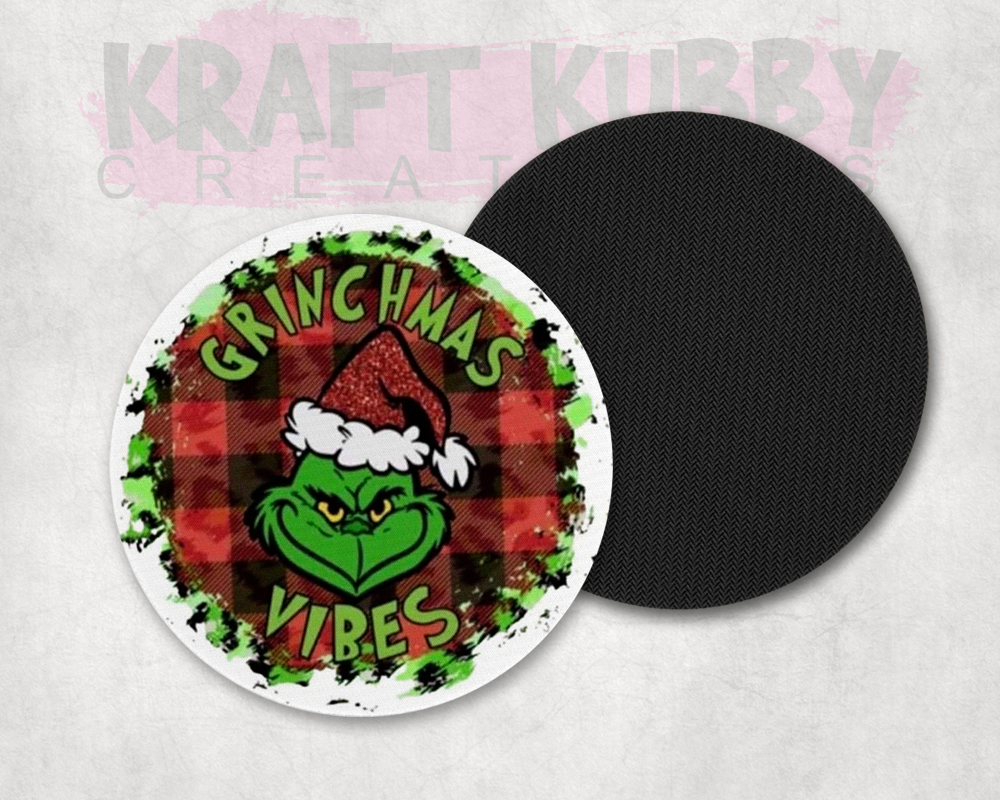 Table Coaster - Neoprene - Christmas - Grinch #3