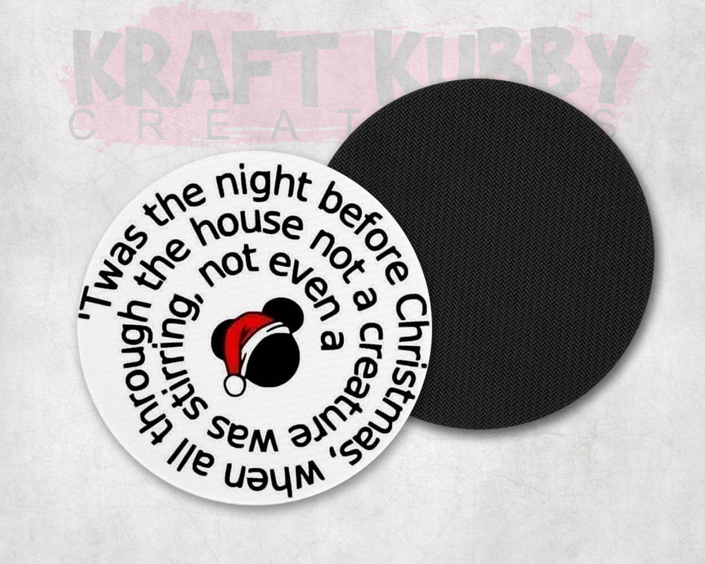 Table Coaster - Neoprene - Christmas - Night Before Christmas