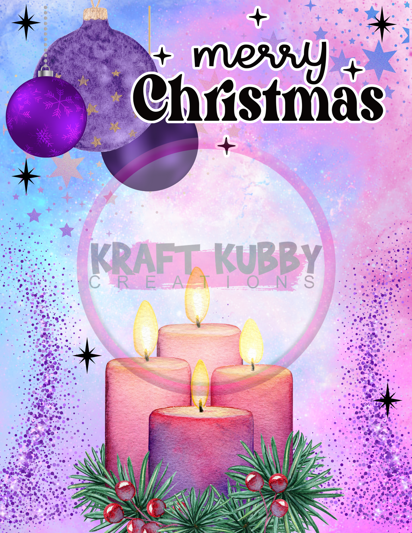 Digital Template - Jumbo Christmas Card Treat Templates - 8.5x11 inch - Canva