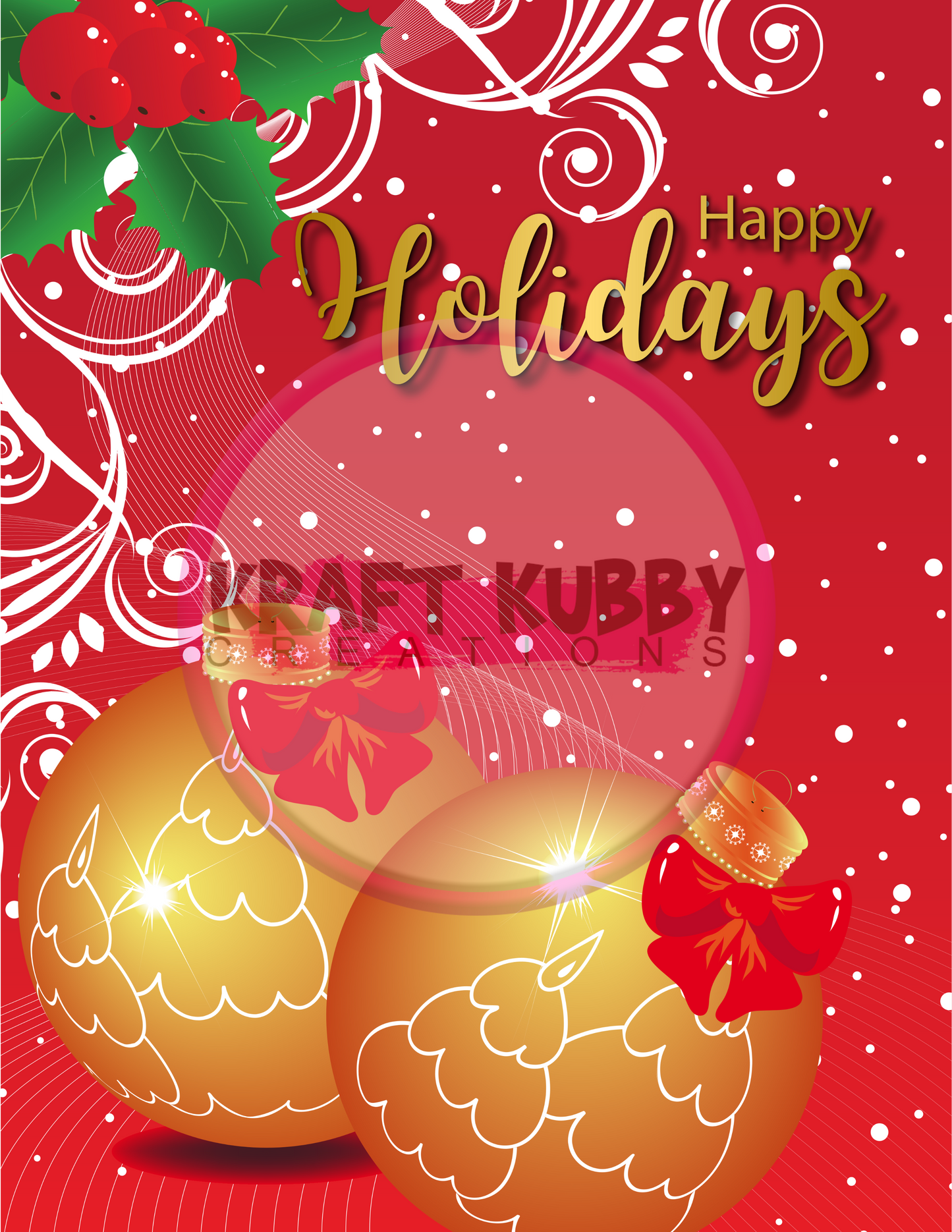 Digital Template - Jumbo Christmas Card Treat Templates - 8.5x11 inch - Canva