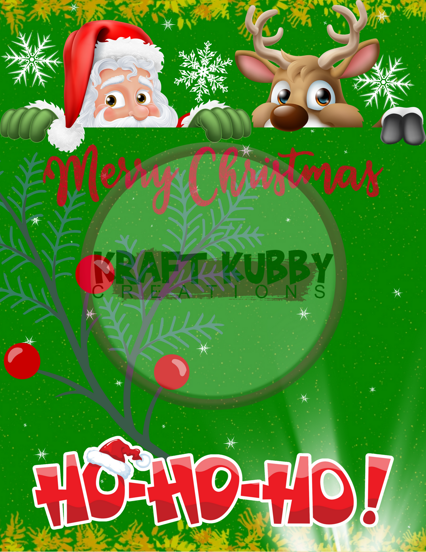 Digital Template - Jumbo Christmas Card Treat Templates - 8.5x11 inch - Canva