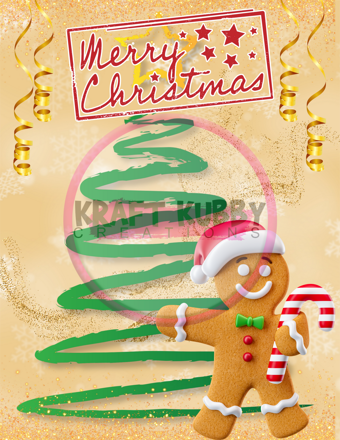 Digital Template - Jumbo Christmas Card Treat Templates - 8.5x11 inch - Canva