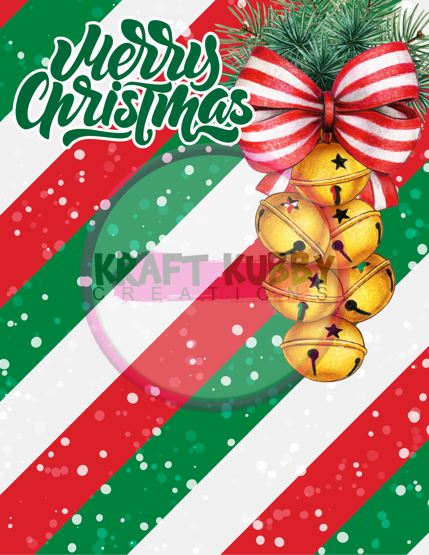 Digital Template - Jumbo Christmas Card Treat Templates - 8.5x11 inch - Canva