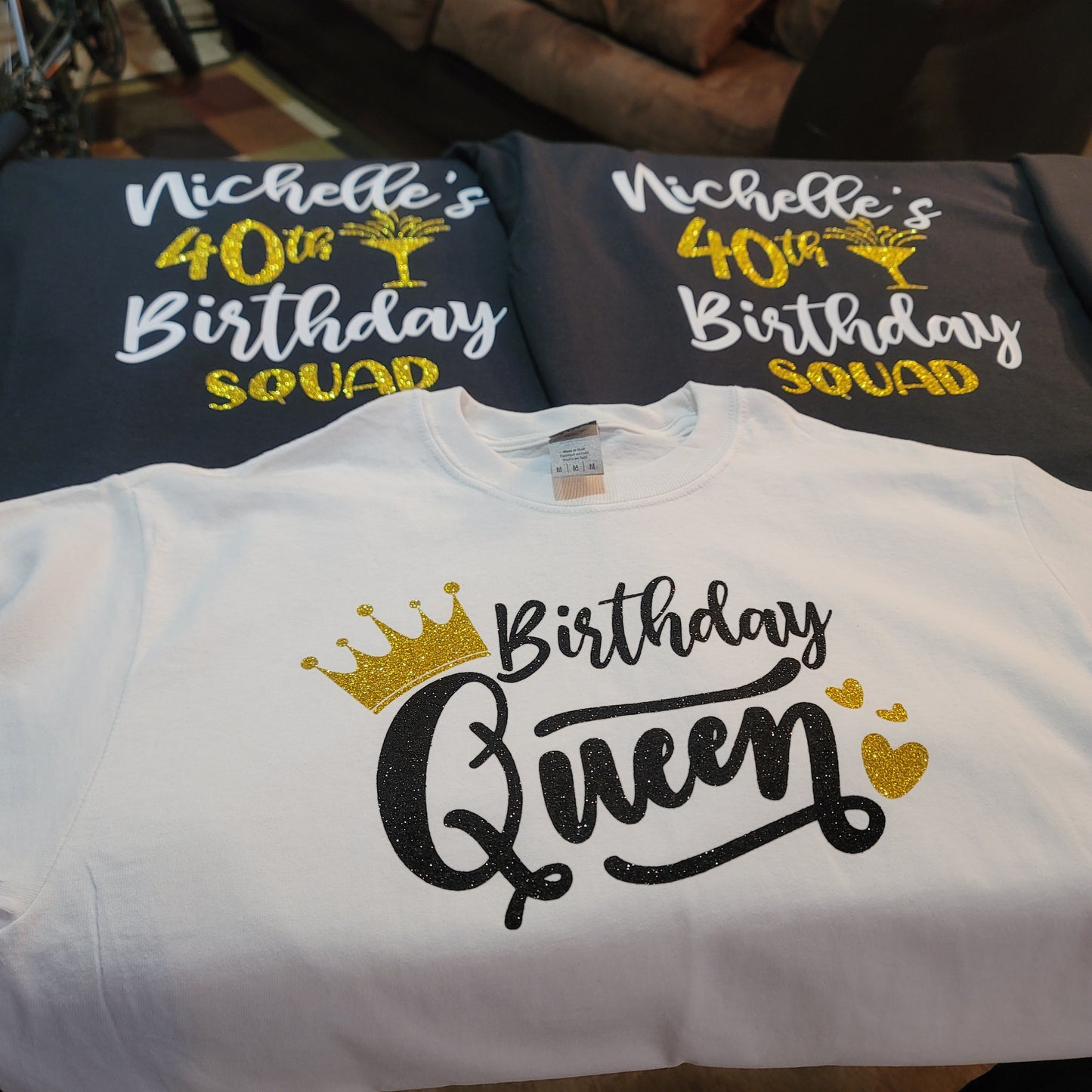 T-Shirts - Clothing - Birthday Queen & Squad T-Shirts