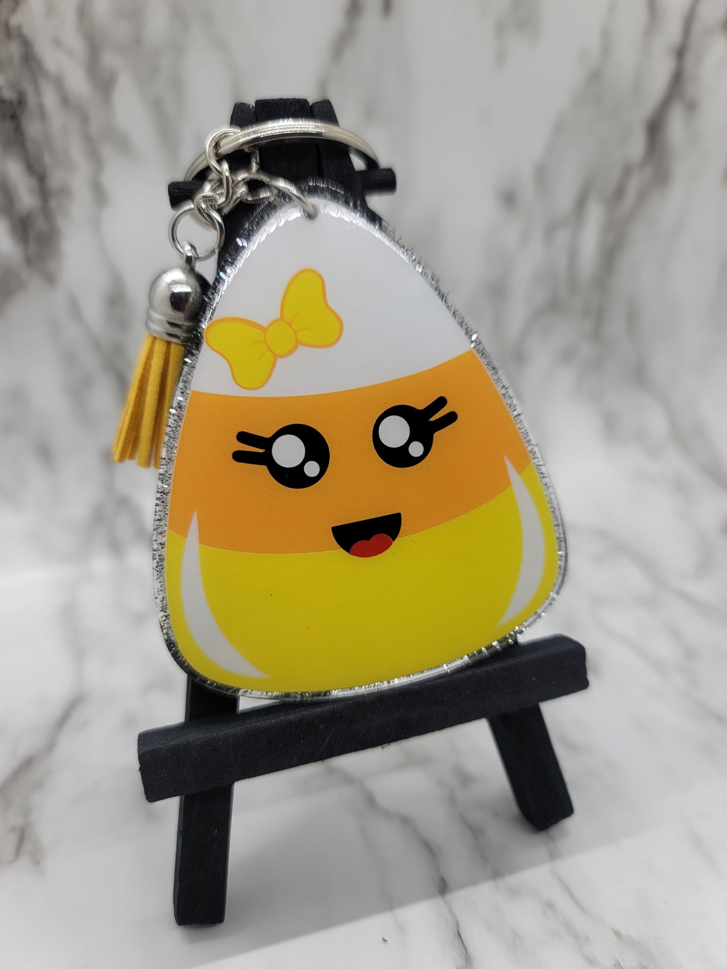 Candy Corn - Acrylic Keychain - 3 Inch Keychain