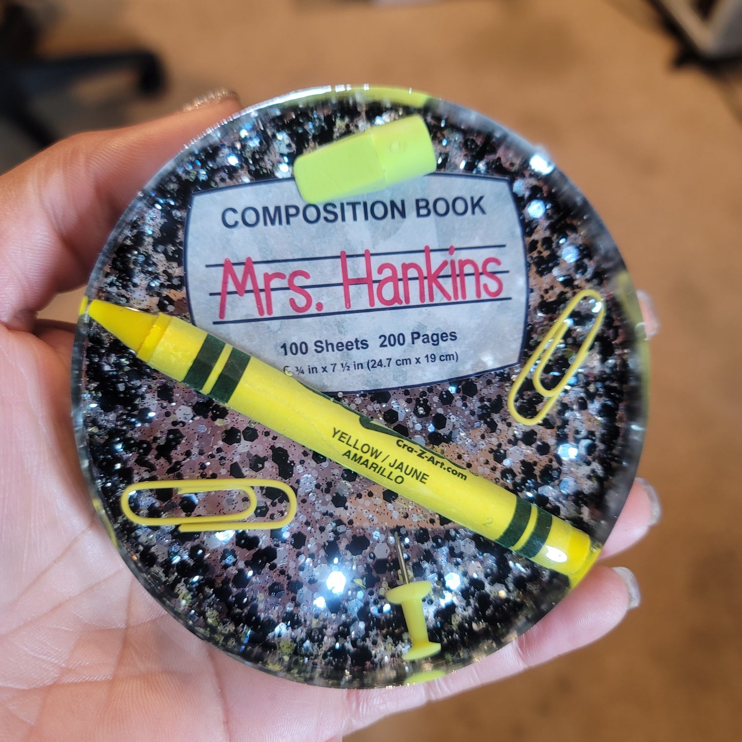 Acrylic Coaster - Teacher's Appreciation Gift - Resin Paperweight