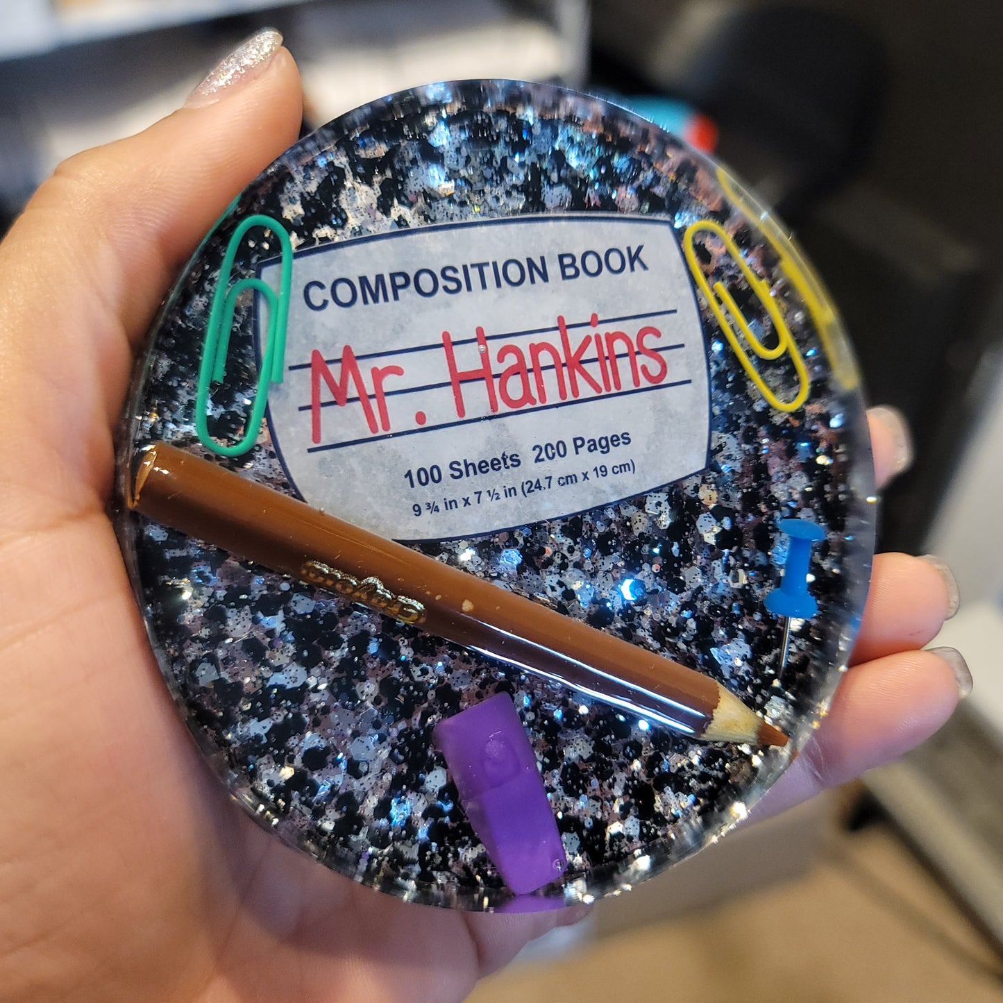 Acrylic Coaster - Teacher's Appreciation Gift - Resin Paperweight