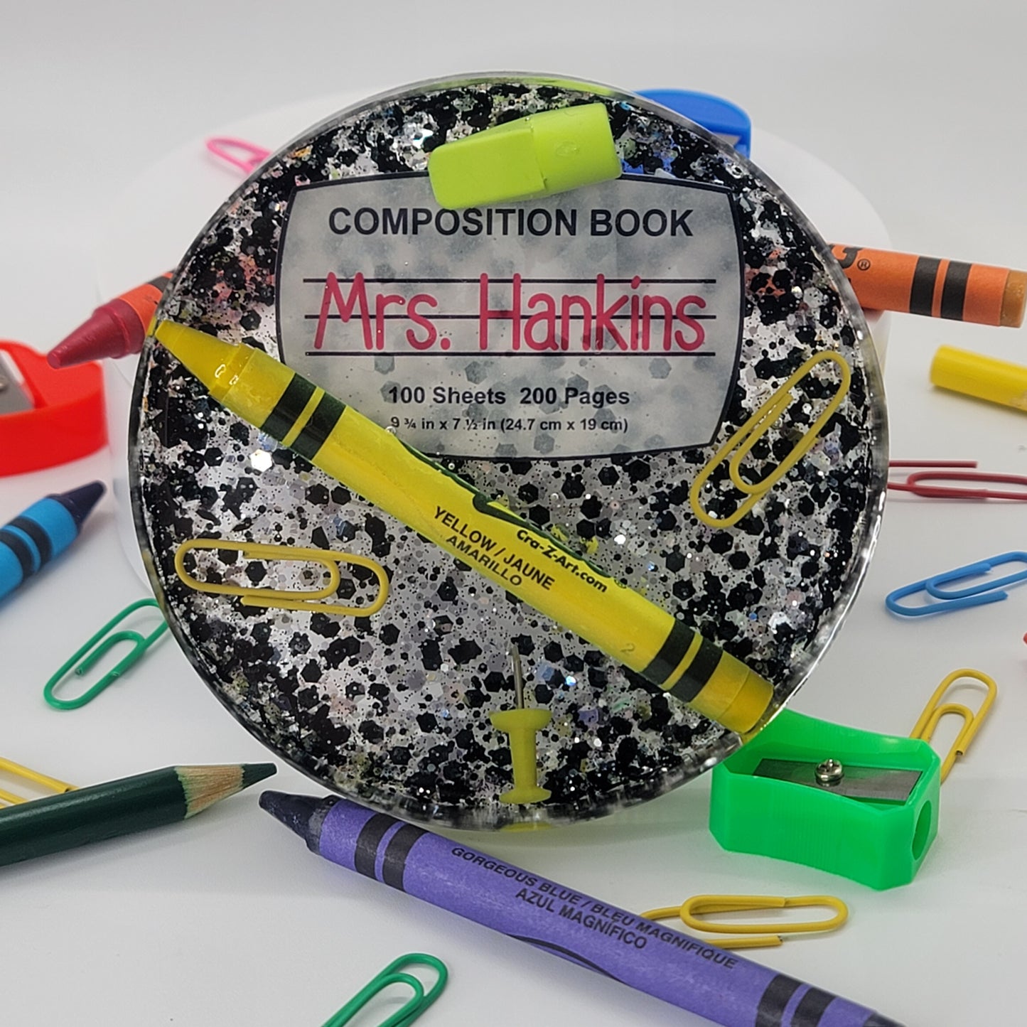 Acrylic Coaster - Teacher's Appreciation Gift - Resin Paperweight
