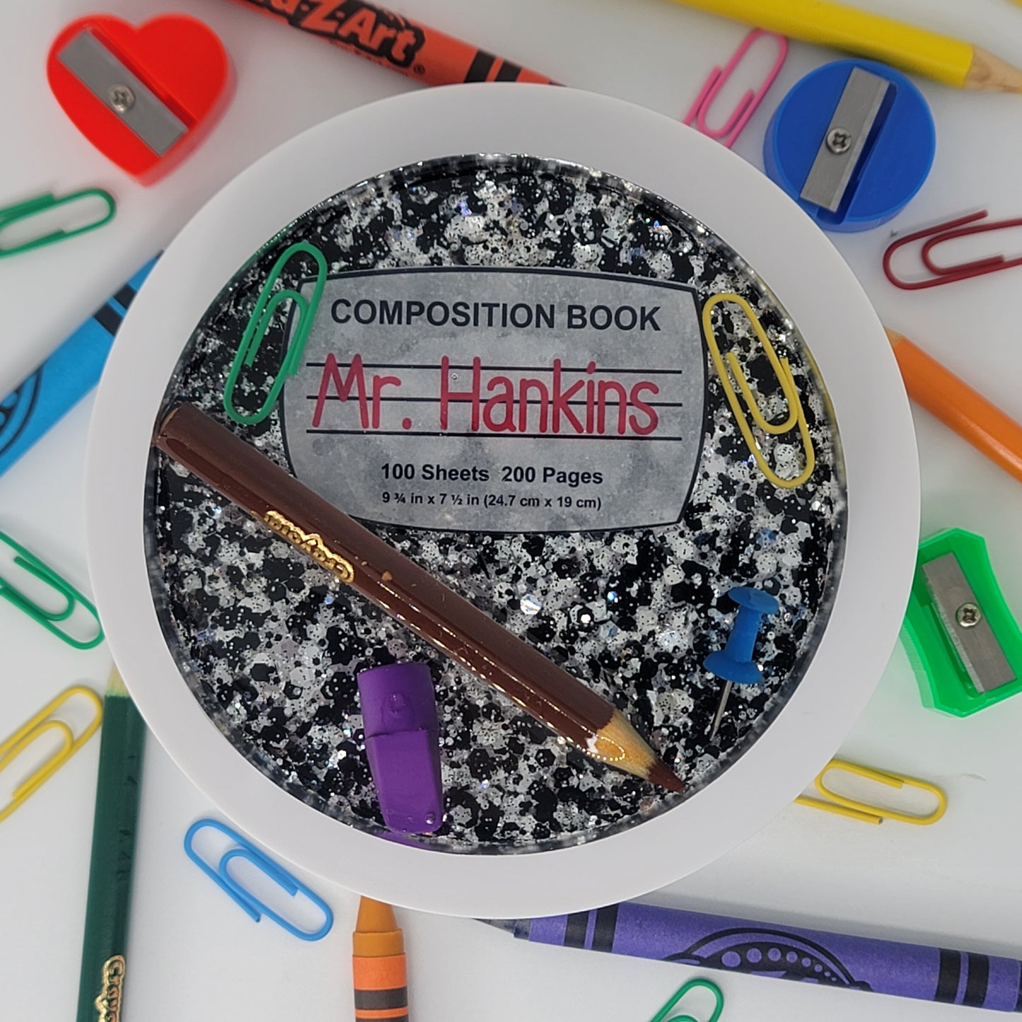 Acrylic Coaster - Teacher's Appreciation Gift - Resin Paperweight