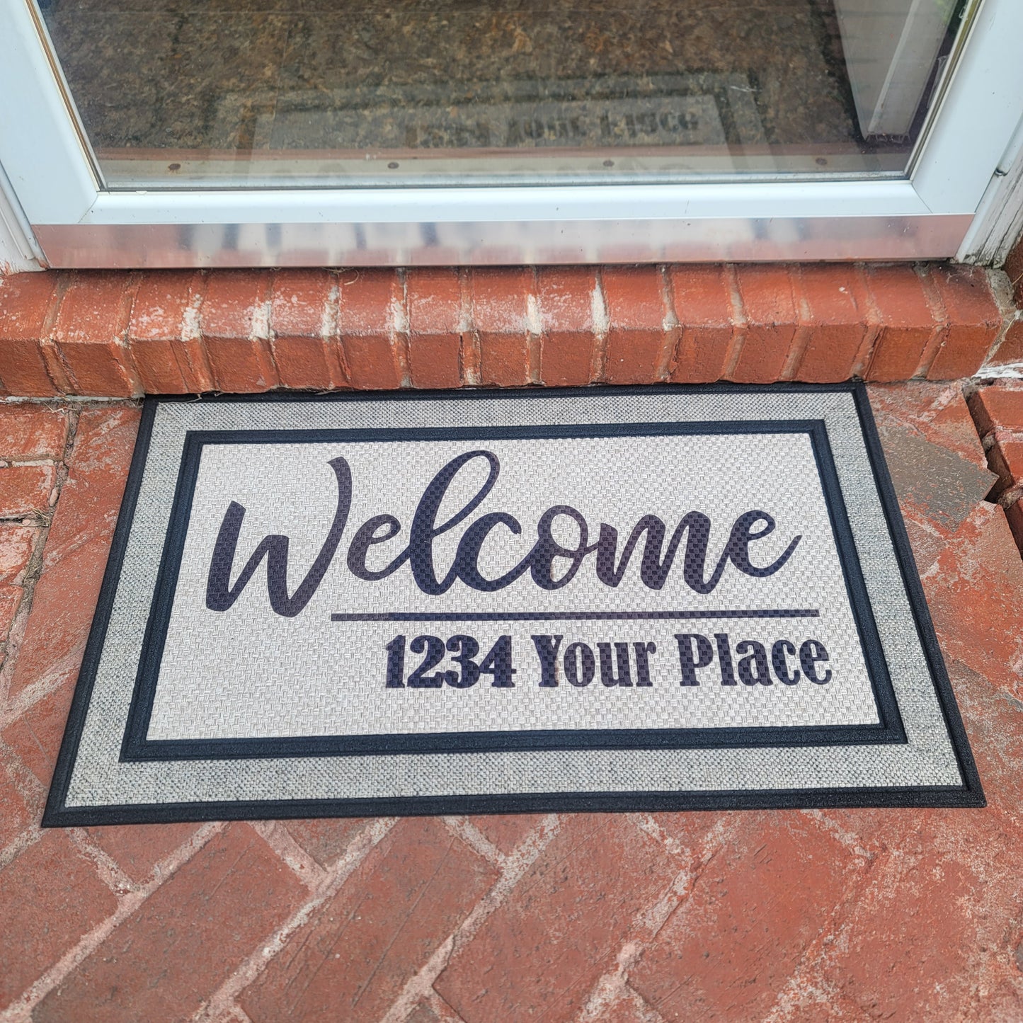 Heavy Duty Door Mat - Custom - Welcome & Your Address
