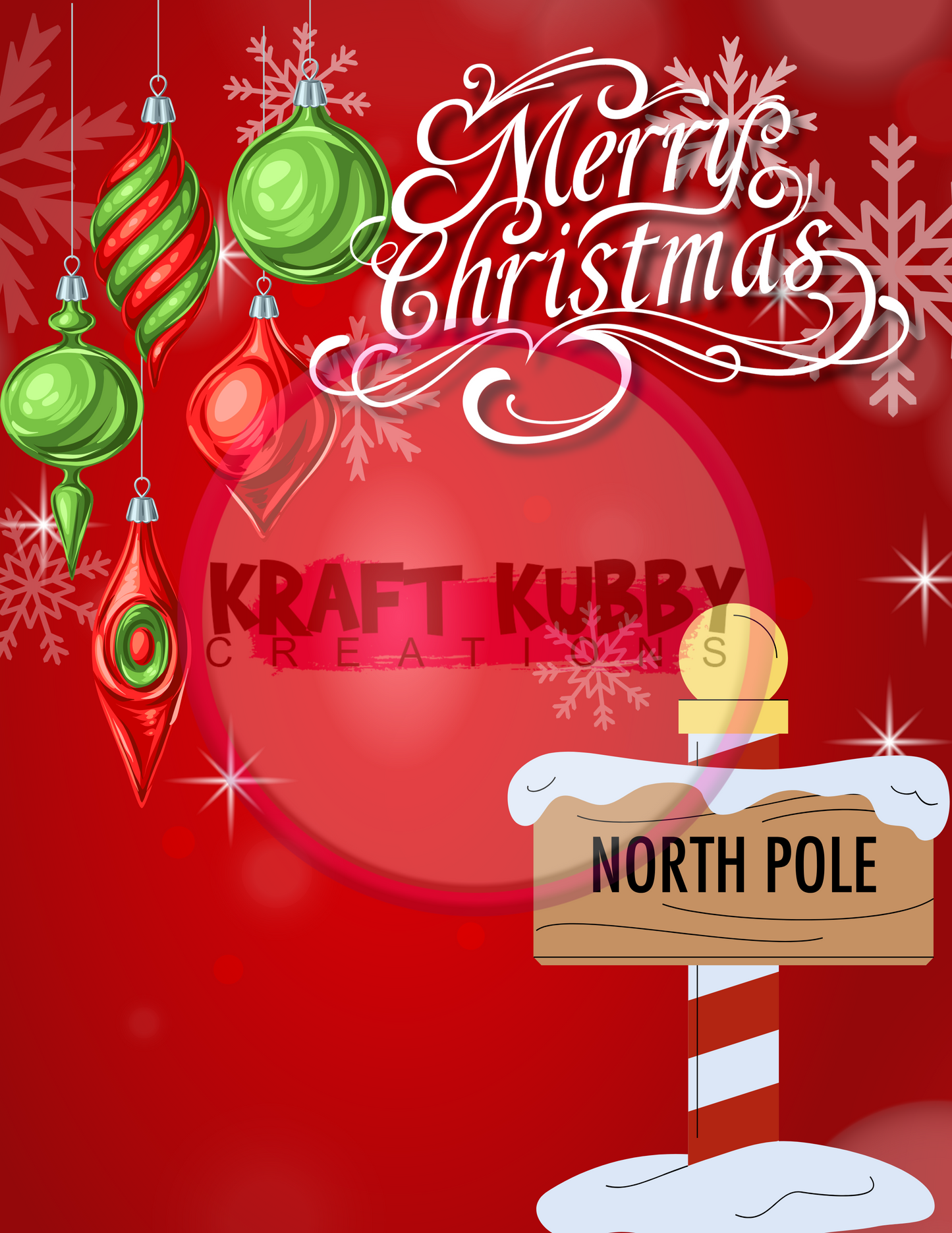 Digital Template - Jumbo Christmas Card Treat Templates - 8.5x11 inch - Canva