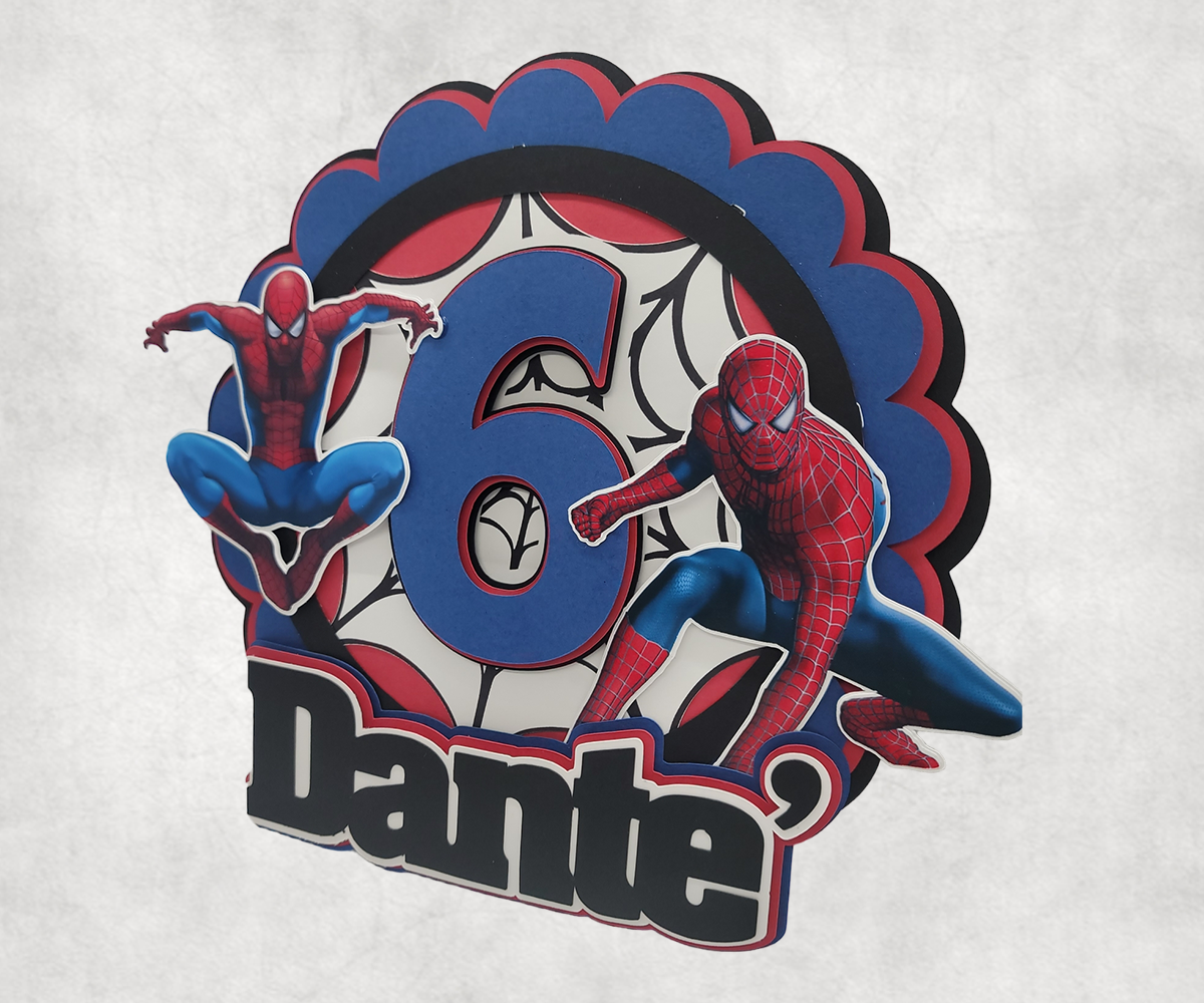 Cake Topper - 3D Character Cake Topper - Spiderman