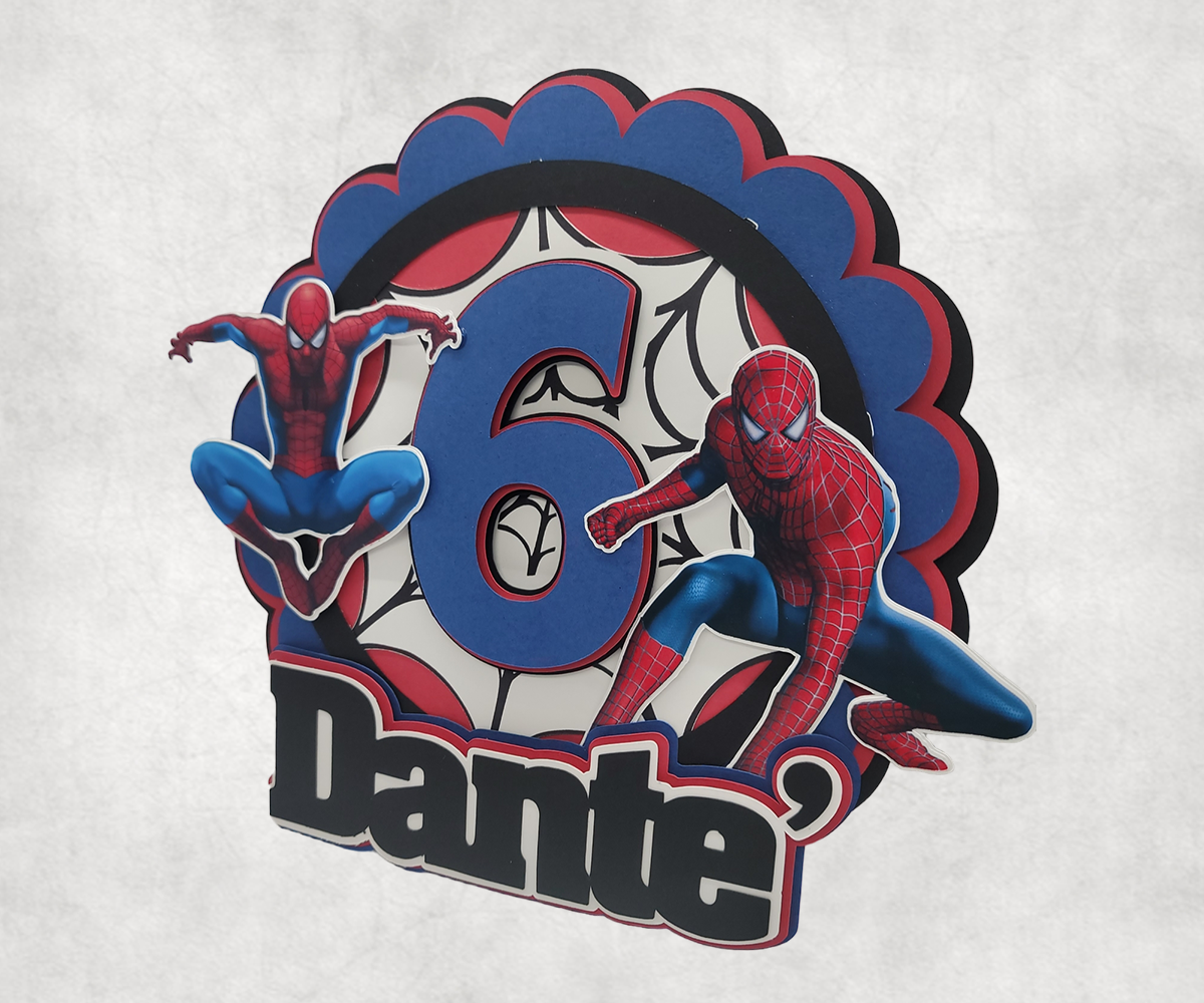 Cake Topper - 3D Character Cake Topper - Spiderman