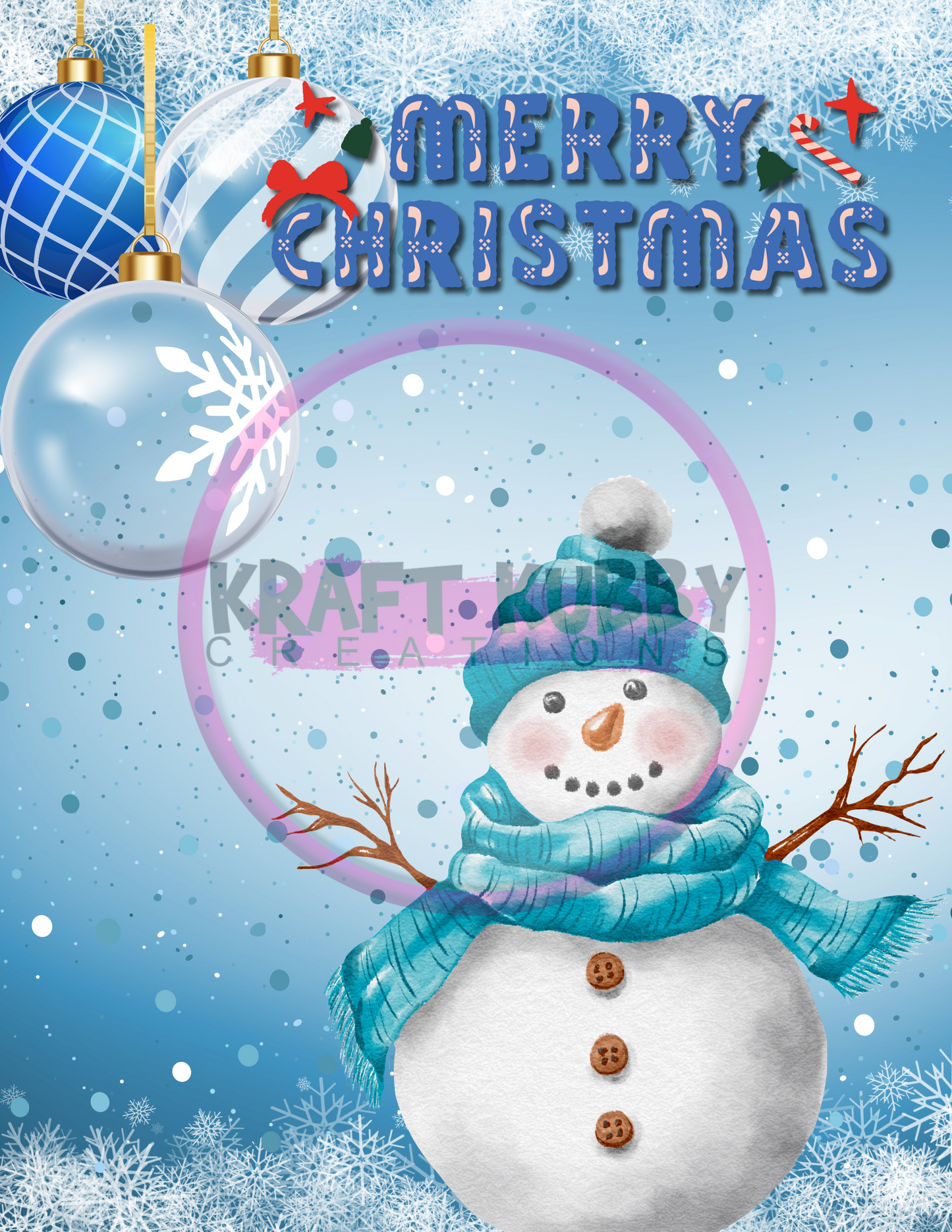 Digital Template - Jumbo Christmas Card Treat Templates - 8.5x11 inch - Canva