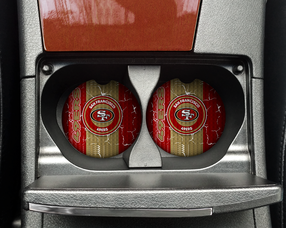 Car Coaster - Neoprene Car Coasters (2) - 49ers