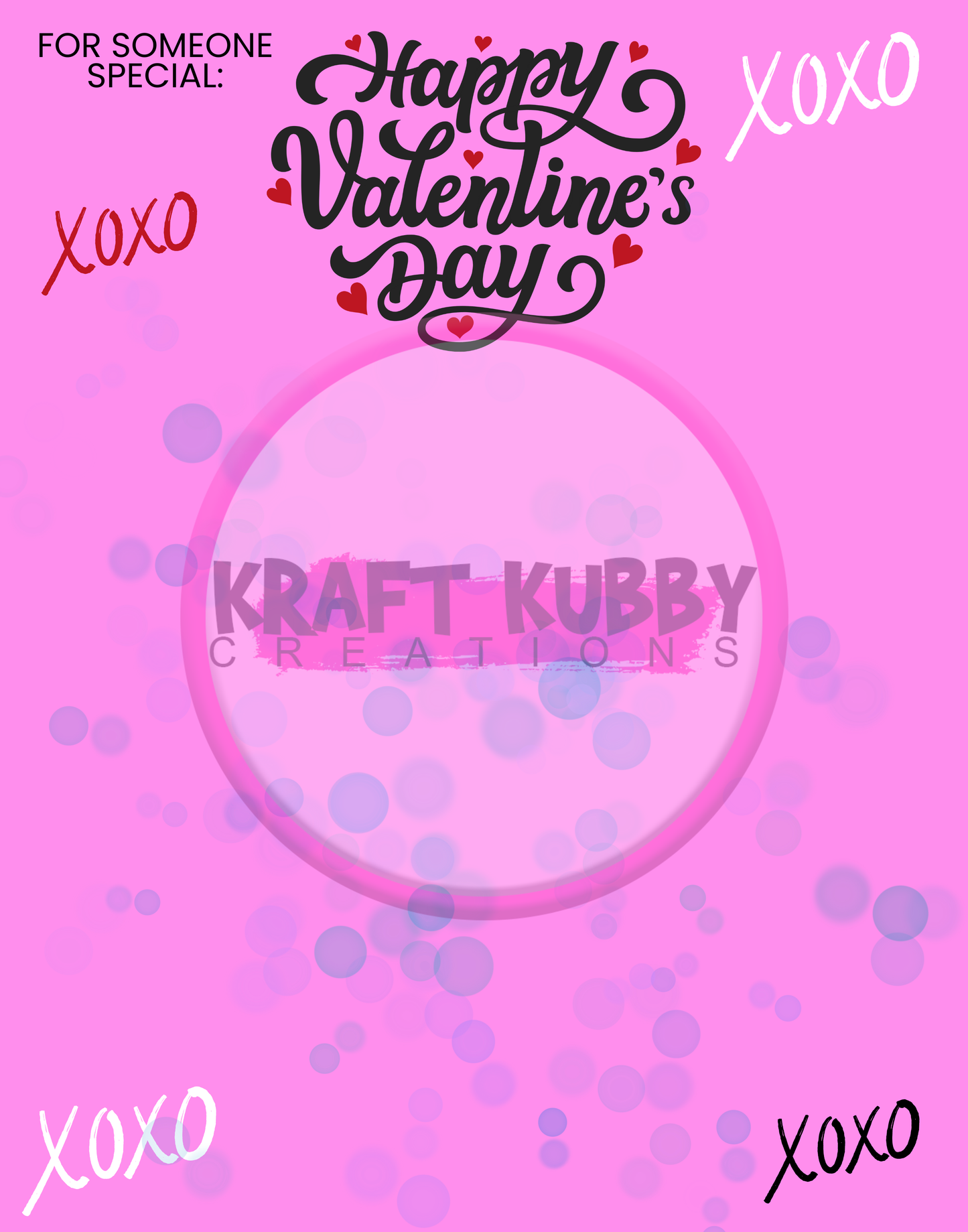 Digital Template - Jumbo Valentine Card Treat Templates - 11x14 inch - Canva