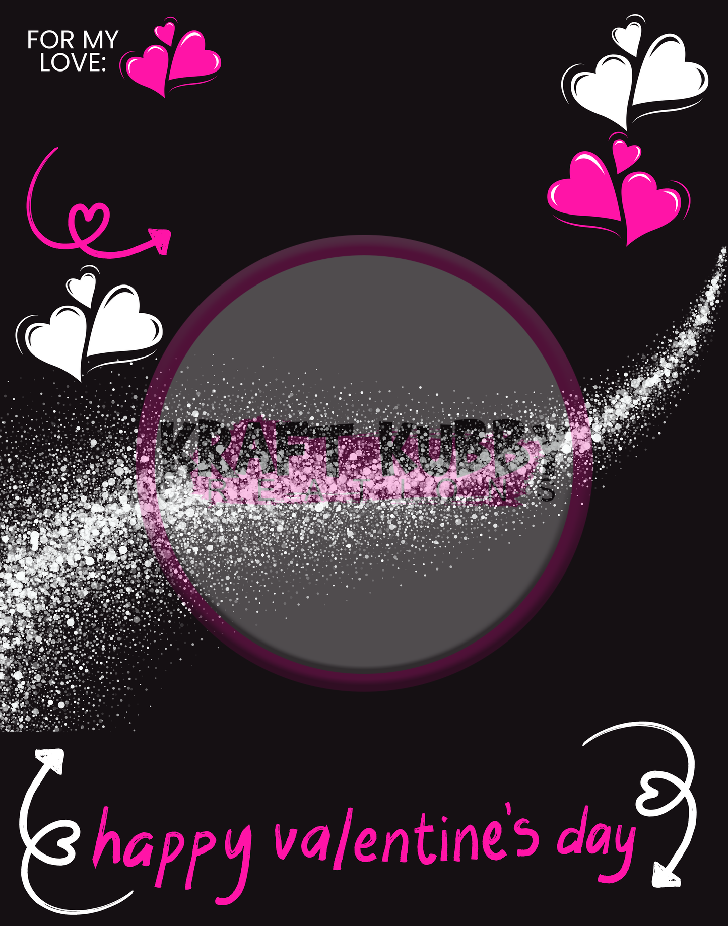 Digital Template - Jumbo Valentine Card Treat Templates - 11x14 inch - Canva