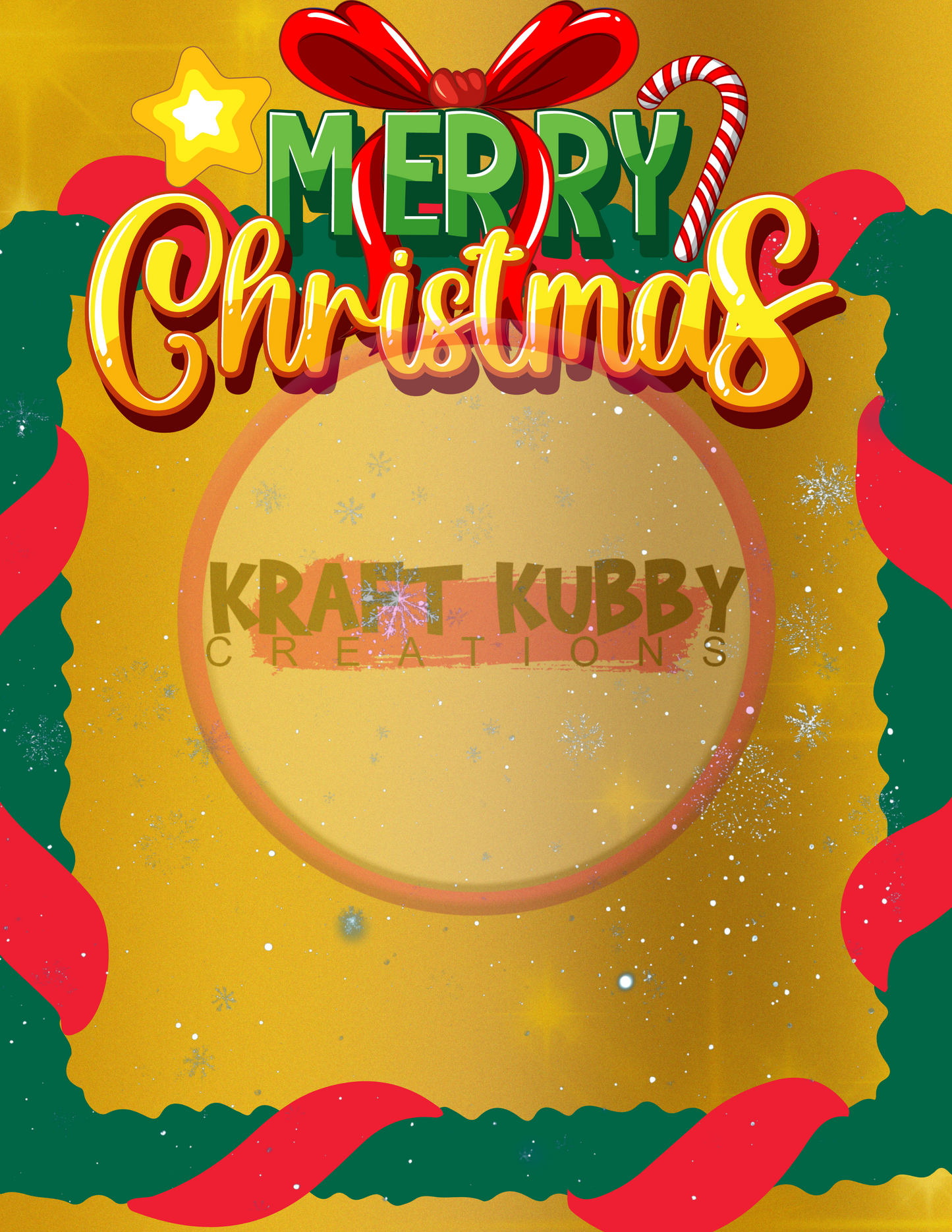 Digital Template - Jumbo Christmas Card Treat Templates - 8.5x11 inch - Canva