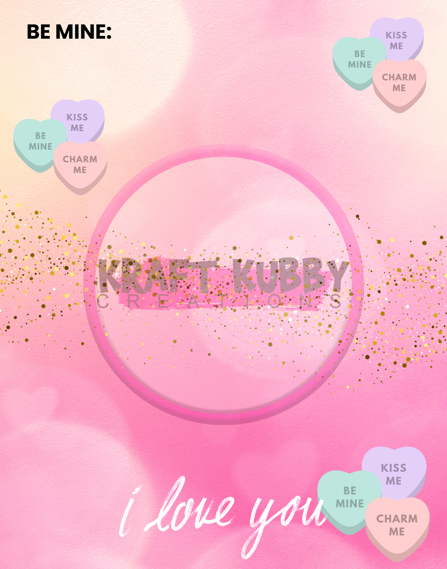 Digital Template - Jumbo Valentine Card Treat Templates - 11x14 inch - Canva