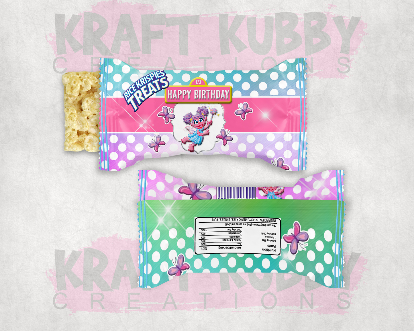 Party Treats Packages - 1 Dozen Treats Each - Abby Cadabby
