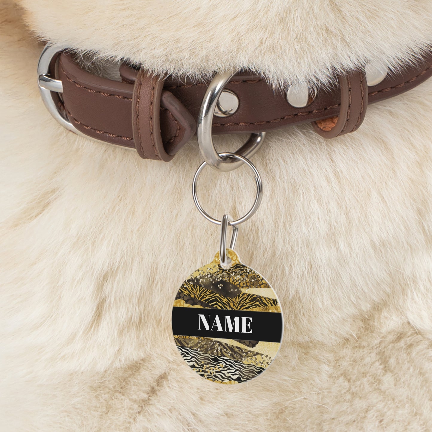 Pet Tag - Personalized Pet ID Tag - Round Tag - Ace