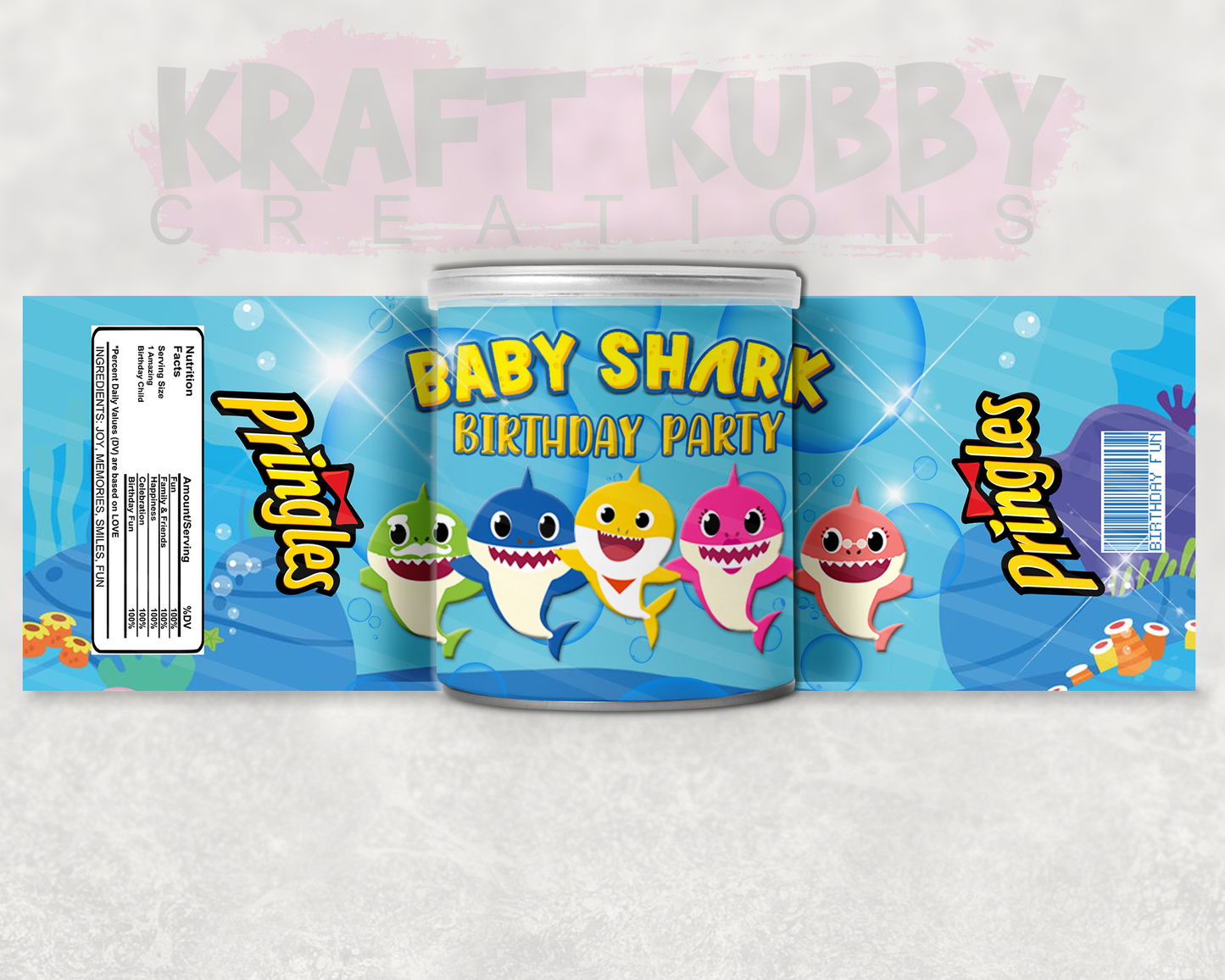 Party Treats Packages - 1 Dozen Treats Each - Baby Shark