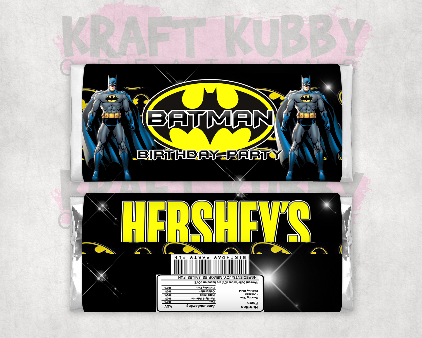 Party Treats Packages - 1 Dozen Treats Each - Batman