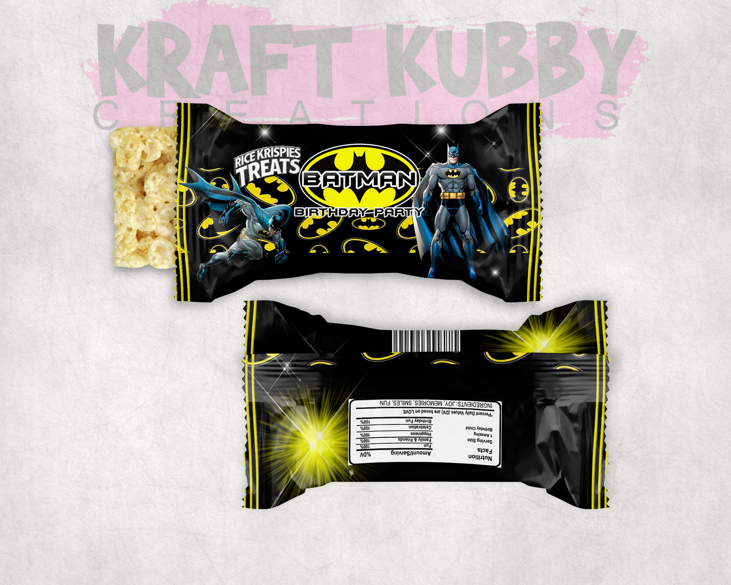 Party Treats Packages - 1 Dozen Treats Each - Batman