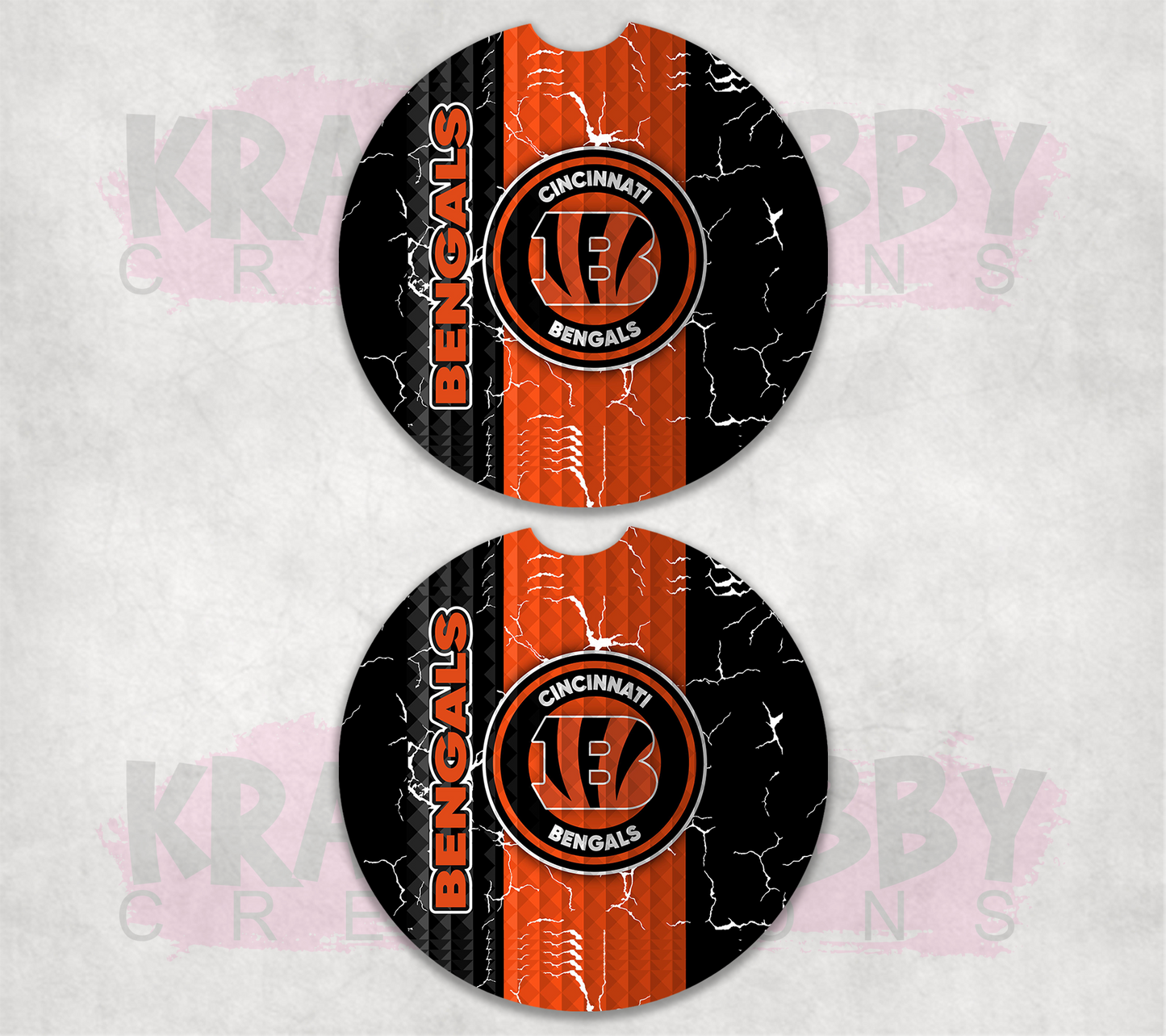 Car Coaster - Neoprene Car Coasters (2) - Sports - Bengals