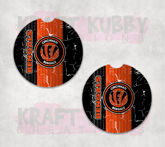 Car Coaster - Neoprene Car Coasters (2) - Sports - Bengals