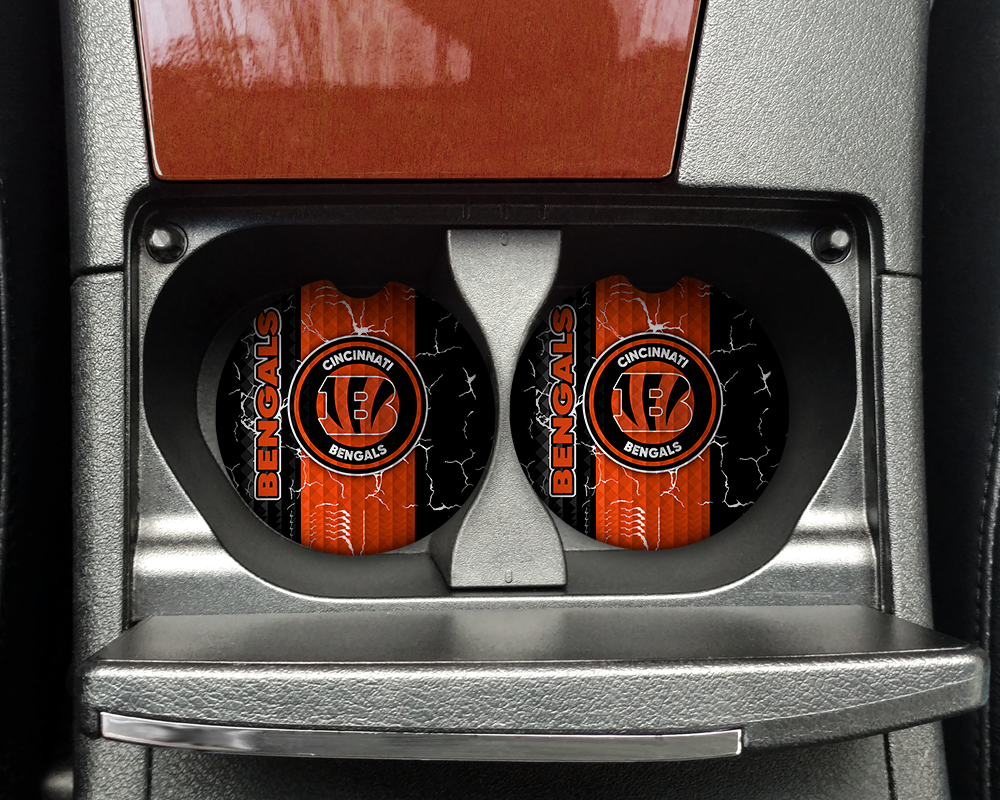 Car Coaster - Neoprene Car Coasters (2) - Sports - Bengals