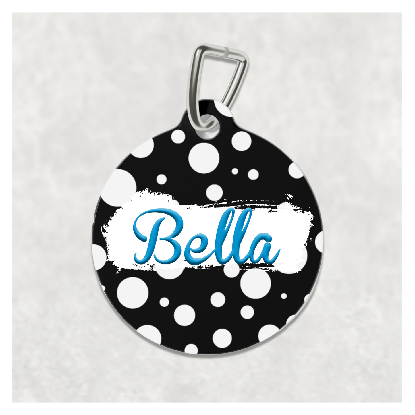 Pet Tag - Personalized Pet ID Tag - Round Tag - Bella