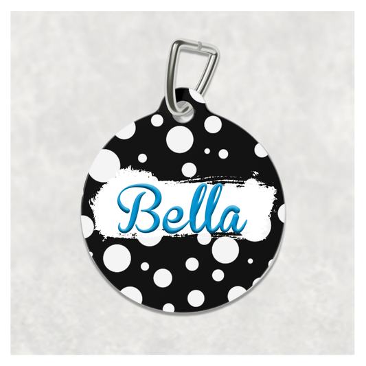 Pet Tag - Personalized Pet ID Tag - Round Tag - Bella