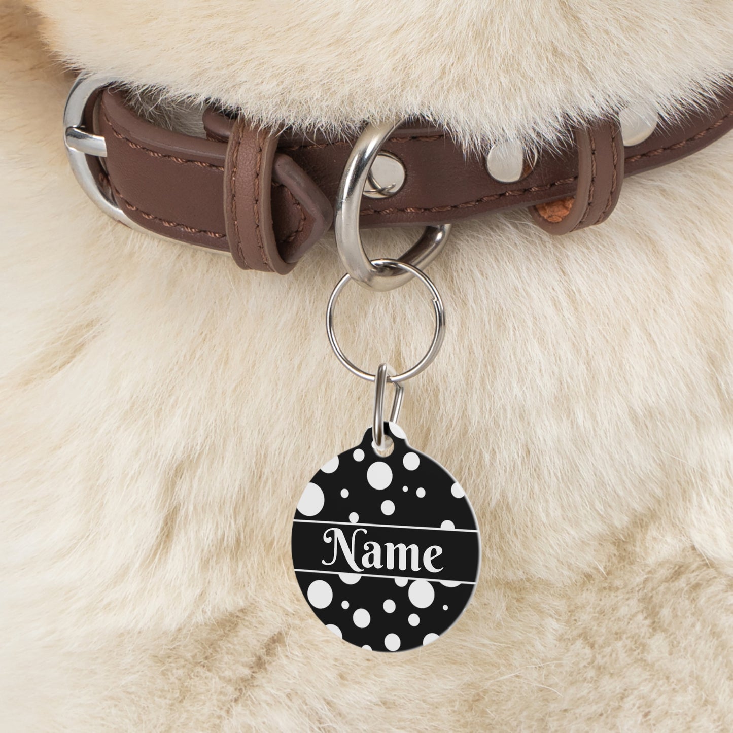 Pet Tag - Personalized Pet ID Tag - Round Tag - Bella