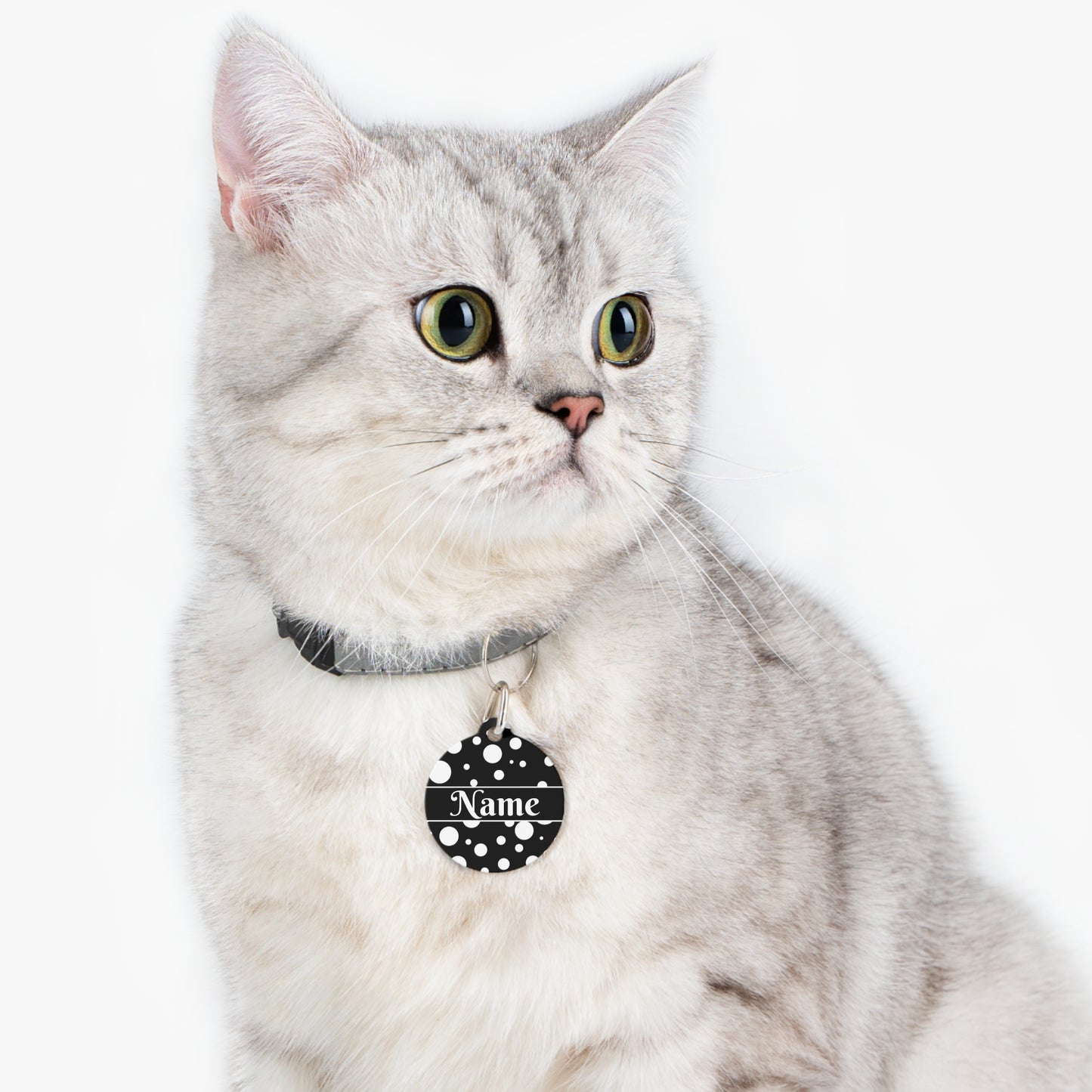 Pet Tag - Personalized Pet ID Tag - Round Tag - Bella