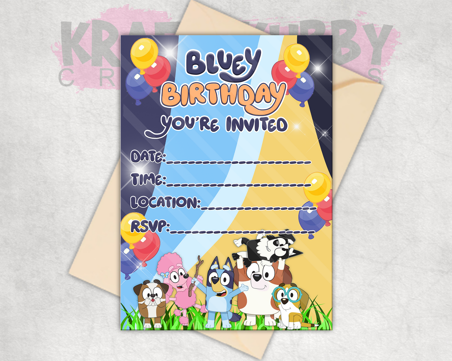 Party Treats Packages - 1 Dozen Treats Each - Bluey