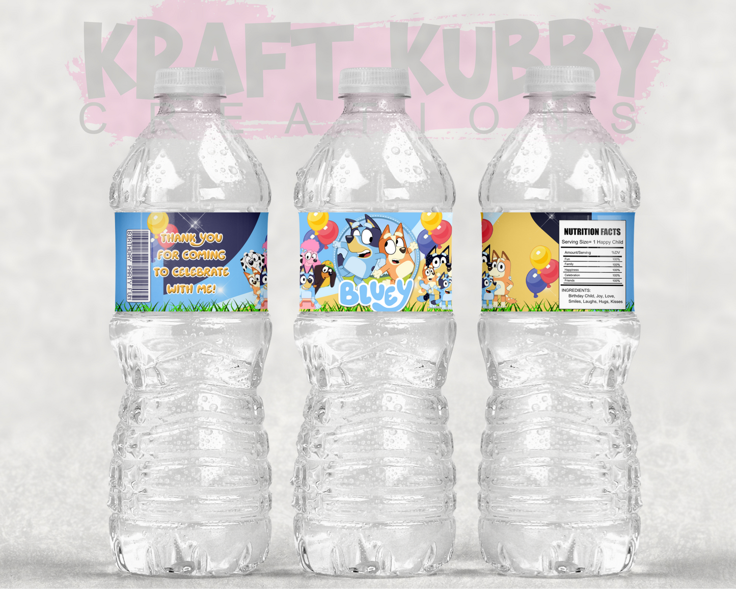 Party Treats Packages - 1 Dozen Treats Each - Bluey