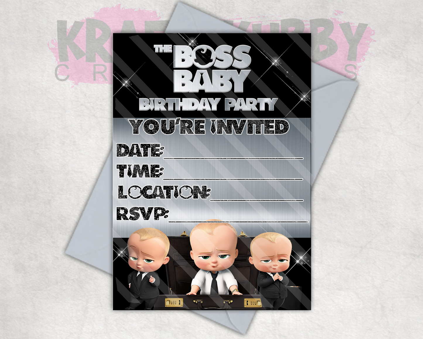 Party Treats Packages - 1 Dozen Treats Each - Boss Baby