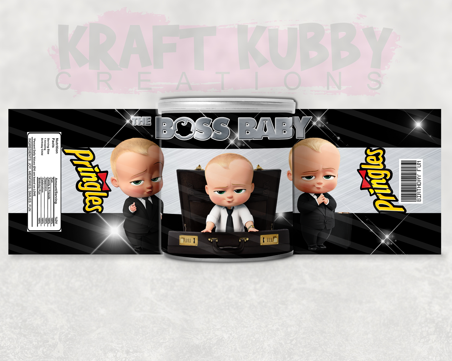 Party Treats Packages - 1 Dozen Treats Each - Boss Baby