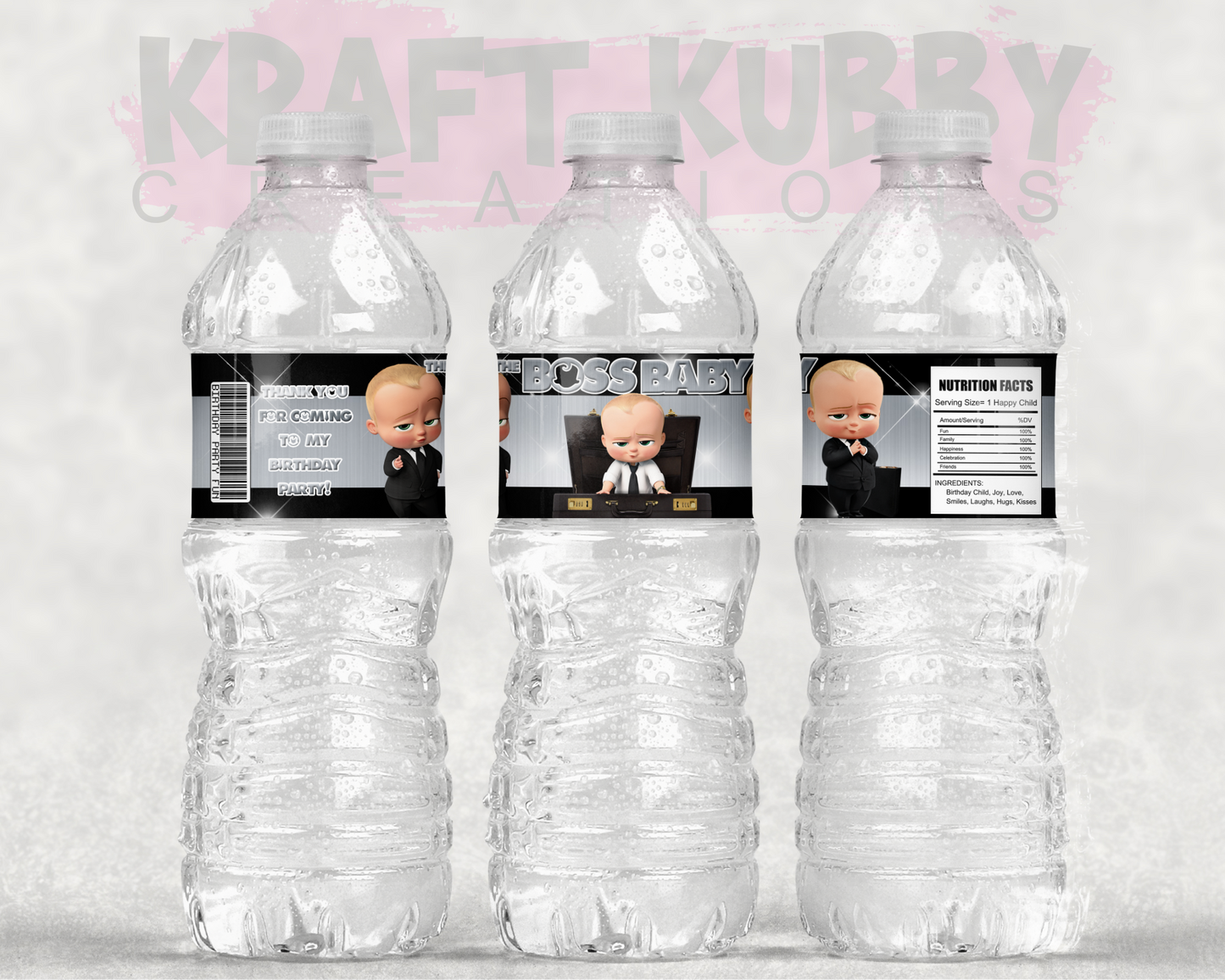 Party Treats Packages - 1 Dozen Treats Each - Boss Baby
